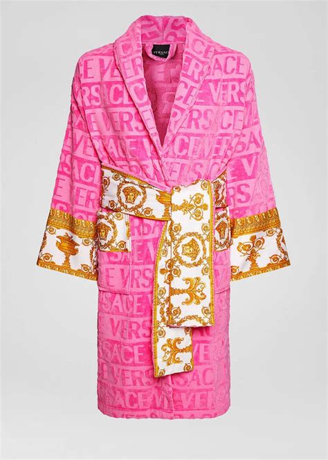 pink versace robe dupe|versace baroque bathrobe.